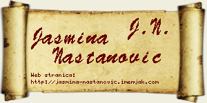 Jasmina Nastanović vizit kartica